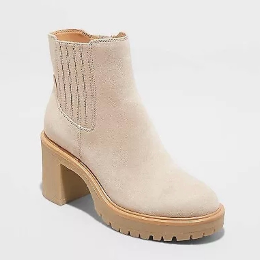 Suede booties